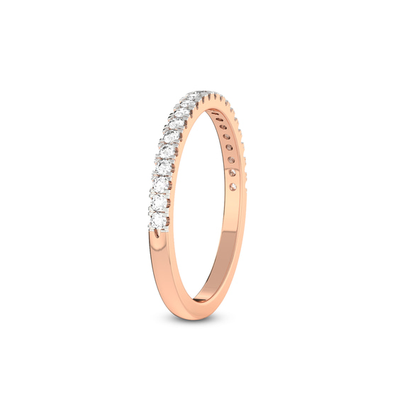 Yori Wedding Band left view
