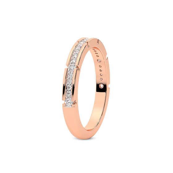 Aurlie Wedding Band left view