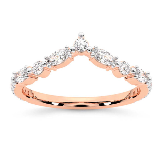 Juno Wedding Band front view