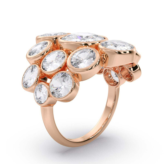 In The Spotlight Cocktail Ring left view