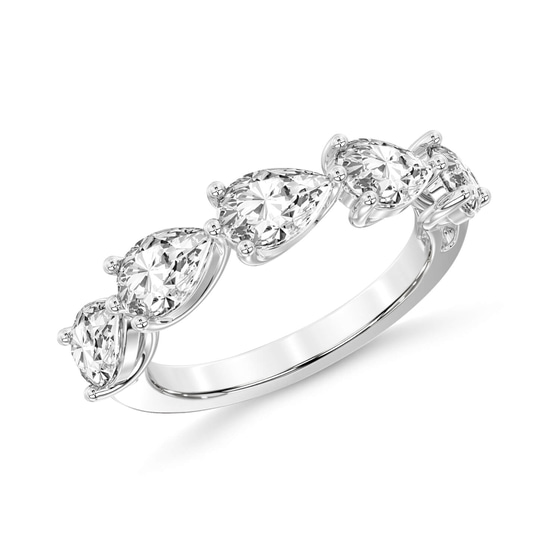 Penelope Pear Lab Diamond Anniversary Band left view