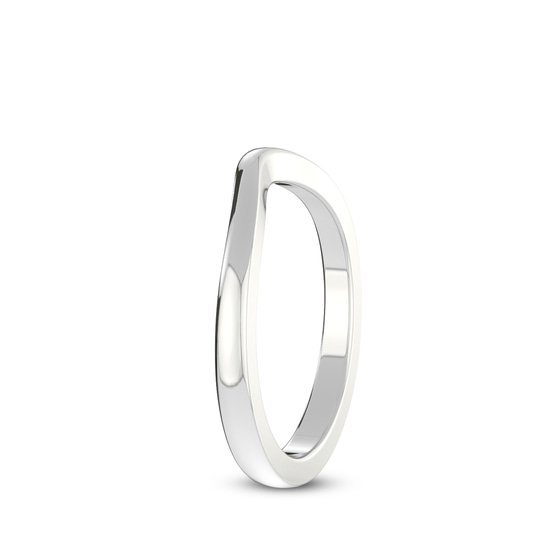 Hera Petite Wedding Band left view