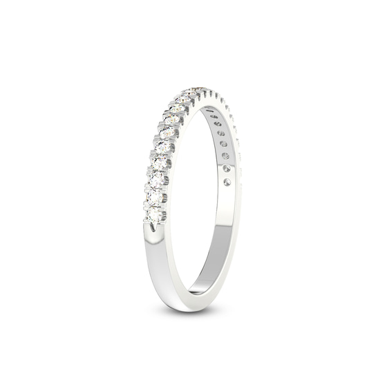 Mila Wedding Band left view
