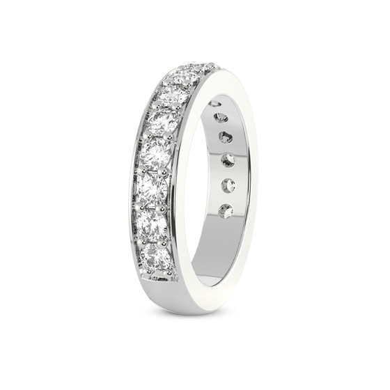Quincy Wedding Band left view