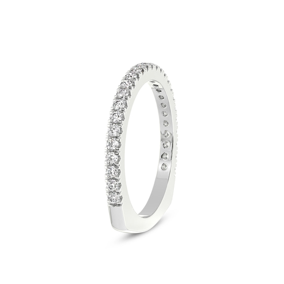 Hayes Wedding Band left view