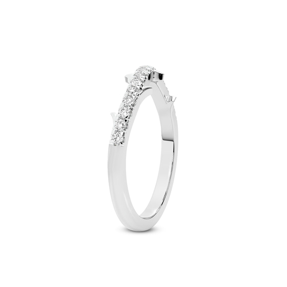 Greta Wedding Band left view