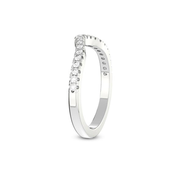 Ari Wedding Band left view