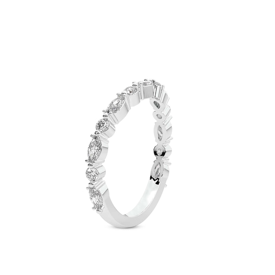 May Wedding Band left view