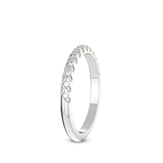 Adley Wedding Band left view