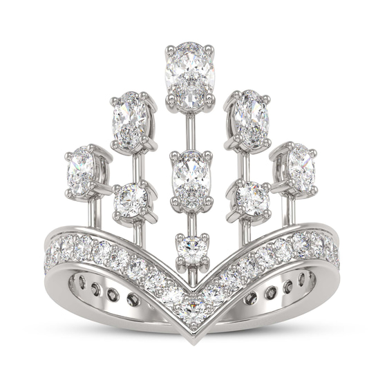 Wear Your Crown Cocktail Ring left view