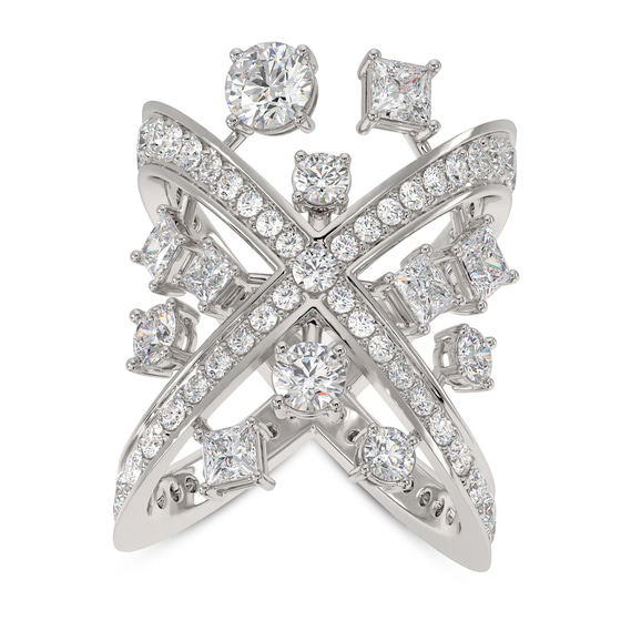 Smile for the Camera Cocktail Ring left view