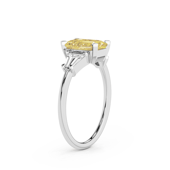 A Summer's Day Colored Lab Diamond Ring left view