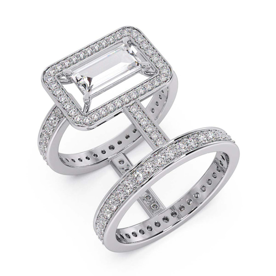 The Diamond Trophy Cocktail Ring front view