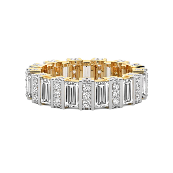 Jordan Baguette Lab Diamond Eternity Ring front view