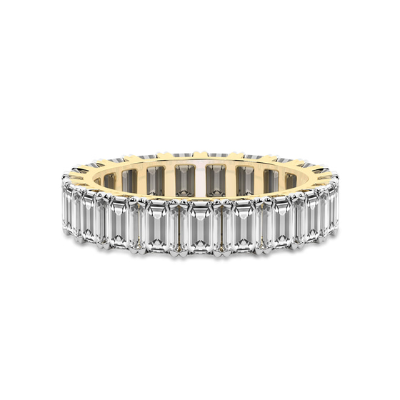 Riley Emerald Lab Diamond Eternity Ring front view