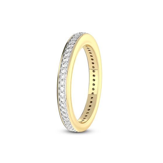 Astra Wedding Band left view
