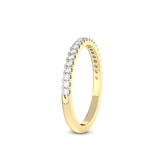 Yori Wedding Band left view