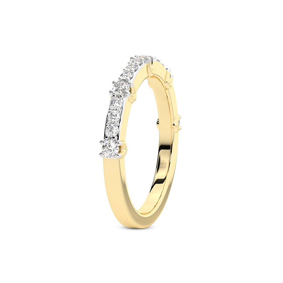 Margot Wedding Band left view