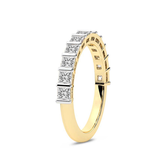 Cora Wedding Band left view