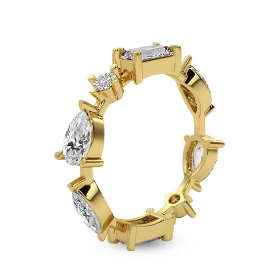 Starlight Stackable Ring left view