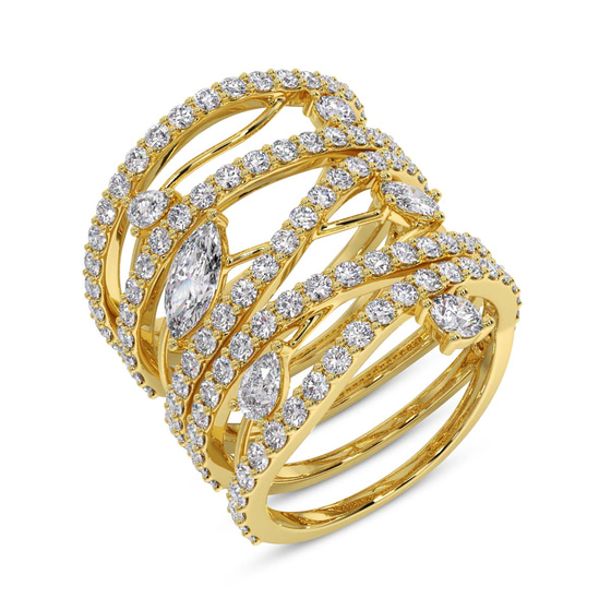 Ivy Cocktail Ring front view