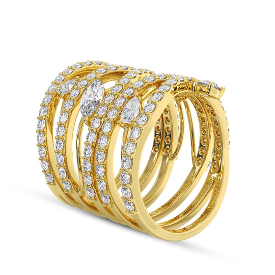 Ivy Cocktail Ring left view