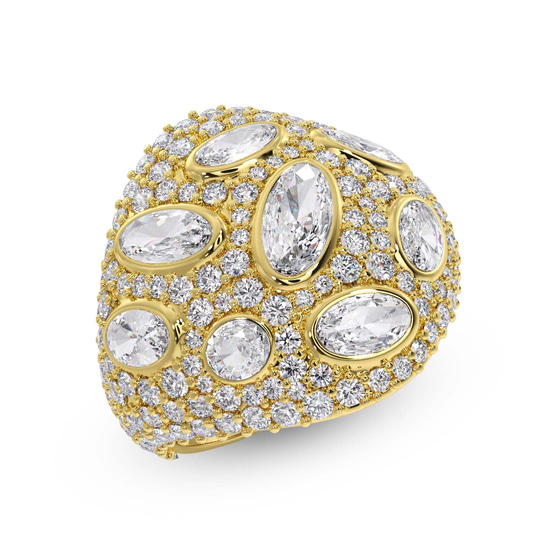 The Mirror Room Cocktail Ring front view