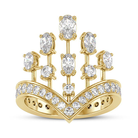 Wear Your Crown Cocktail Ring left view