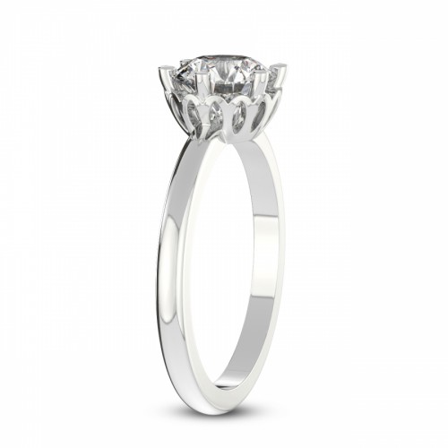 Malissa Solitaire Lab Diamond Ring left view