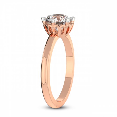 Malissa Solitaire Lab Diamond Ring left view
