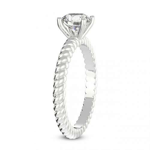 Sansa Solitaire Lab Diamond Ring left view