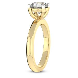 Quinn Solitaire Lab Diamond Ring left view
