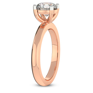 Quinn Solitaire Lab Diamond Ring left view