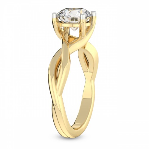 Evermore Solitaire Lab Diamond Ring left view