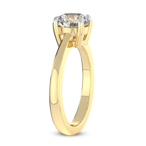 Demi Four Prong Lab Diamond Ring left view