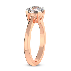 Demi Four Prong Lab Diamond Ring left view