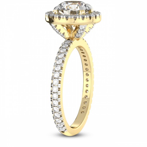Victoria Beckham Halo Lab Diamond Eternity Ring left view