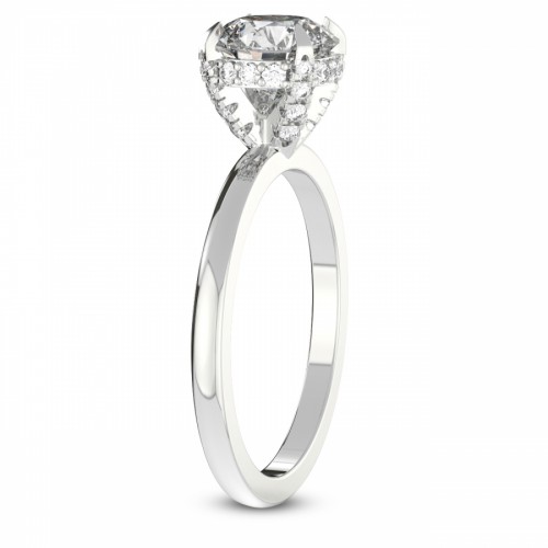 Lyla Hidden Accents Solitaire Lab Diamond Ring left view