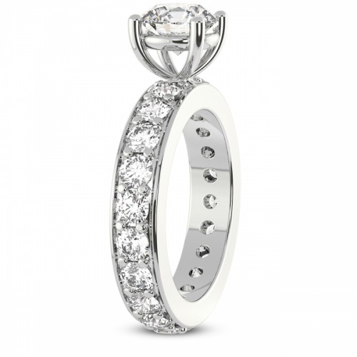 Madeline Full Eternity Lab Diamond Ring left view