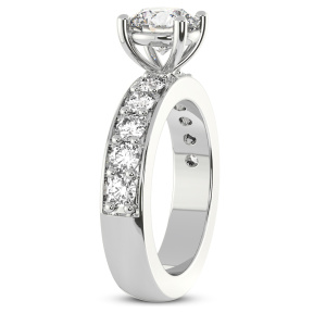 Alfreda Half Eternity Lab Diamond Ring left view