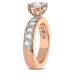 Alfreda Half Eternity Lab Diamond Ring left view