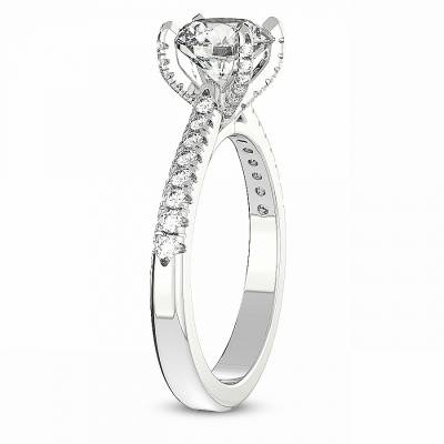 Amy Tapered Eternity Lab Diamond Ring left view