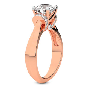 Delanie Side Cuff Lab Diamond Ring left view