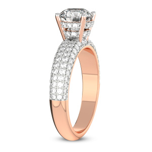 Amira Luxe Secret Double Halo Lab Diamond Ring left view
