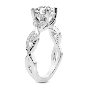 Harlow Twisted Shank Lab Diamond Ring left view