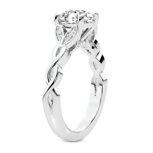 Letitia Side Stone Lab Diamond Ring left view