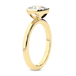Eugenia Classic Bezel Solitaire Lab Diamond Ring left view