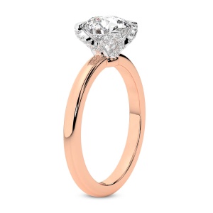 Mabel Petal Solitaire Lab Diamond Ring left view