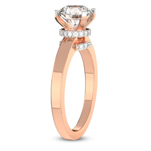 Ember Secret Halo Lab Diamond Ring left view