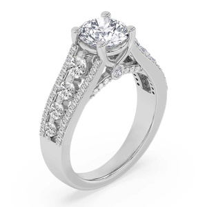 Eos Spark Lab Diamond Ring left view